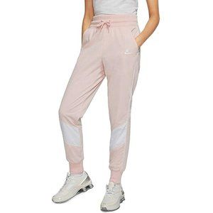 Nike Sportswear Heritage Track Pant Women LARGE Pink White CD4152 682